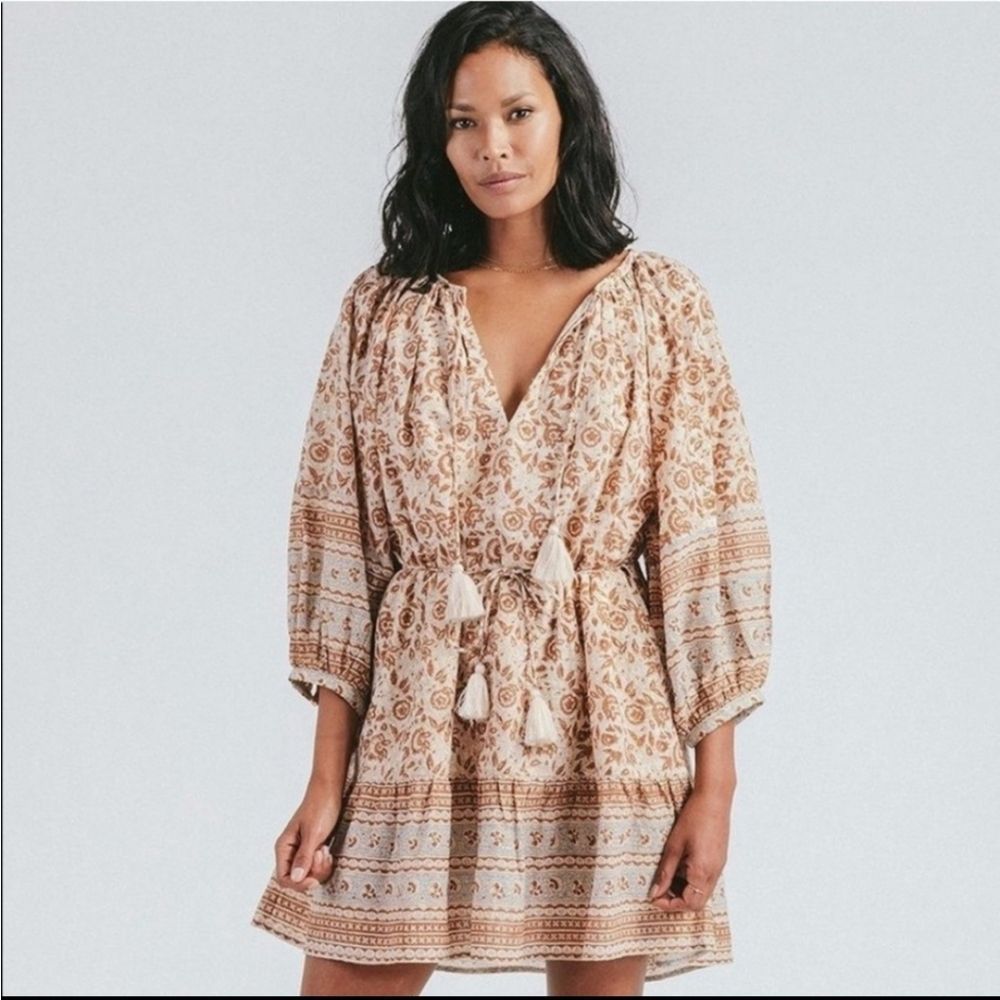 Cleobella Floral Print Mini Dress Size Medium